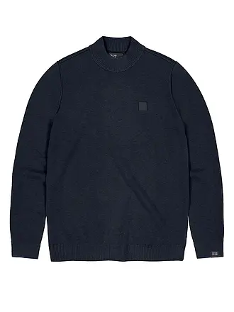 BUTCHER OF BLUE | Pullover CLIFDEN MOCK | blau
